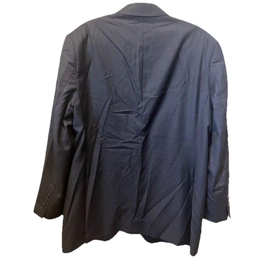 Jos A Bank Travelers Collection Tailored Fit Jacket Men Size 46L/40W Blue Gray - Picture 2 of 6